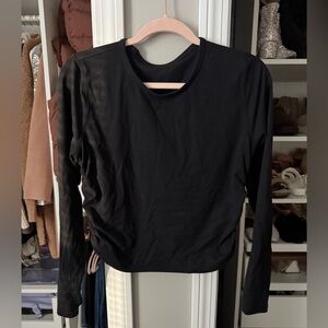 Lululemon All It Takes Ribbed Nulu Long-Sleeve Shirt in Black *LIKE NEW!*